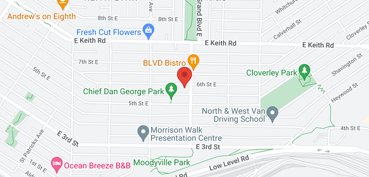 map of 659 E 6TH STREET